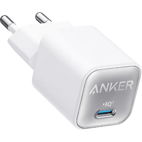 Зарядний пристрій PowerPort Anker 511 Nano III 30W GaN USB-C Black/White