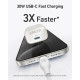 Зарядний пристрій ANKER PowerPort 511 Nano IV 30W GaN USB-C (White/Black)