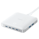 Зарядна станція Anker Nano 130W GaN 6-Port USB-C/USB-A — універсальний настільний зарядний пристрій, Black/White