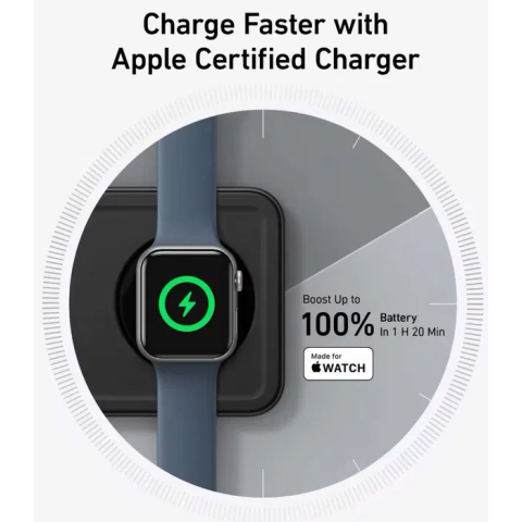 Док-станція Anker Foldable MagGo 3-in-1 Qi2 15W + 40W USB-C Charger Black/White