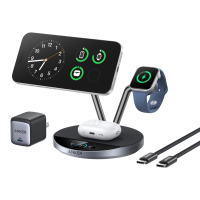 Бездротовий зарядний пристрій Anker Prime 3-in-1 MagSafe 25W з активним охолодженням та Smart Display