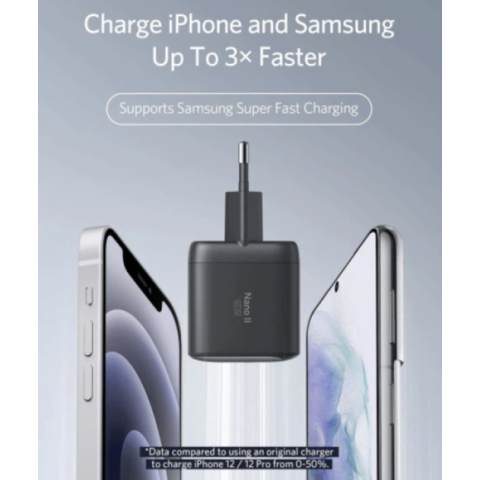 Зарядний пристрій ANKER PowerPort 715 Nano II 65W (USB-C, GaN II, PowerIQ, Black)