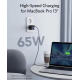 Зарядний пристрій ANKER 735 CHARGER (GaNPrime™ 65W) 2C+A EU, Black
