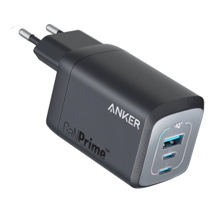 Зарядний пристрій ANKER 735 CHARGER GaNPrime™ 67W (2C+A) ActiveShield 2.0, Black