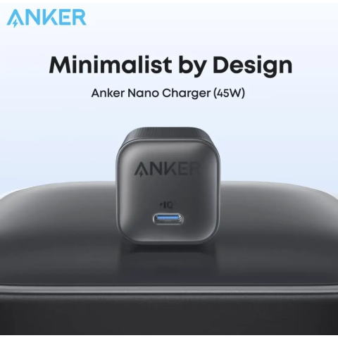 Мережевий зарядний пристрій Anker Nano Charger 45W USB-C Black