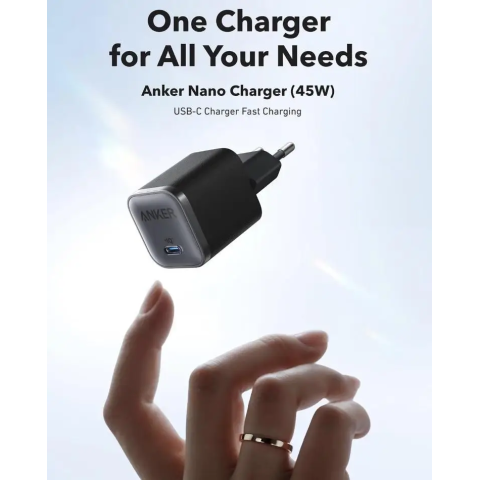 Мережевий зарядний пристрій Anker Nano Charger 45W USB-C Black