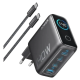 Мережевий зарядний пристрій Anker GaNPrime 140W 4-Port Fast Charger з дисплеєм Black/Silver