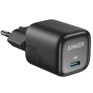 Зарядний пристрій Anker Zolo 30W Compact USB-C GaN Charger (White/Black)