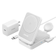 Док-станція Anker MagSafe MagGo 3-in-1 Qi2 15W + блок живлення 40W USB-C Charger, Black/White