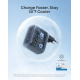 Зарядний пристрій Nano Charger 70W 3-Port Fast Charge (USB-C + USB-A, Black Stone), with USB-C Cable