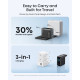 Мережева зарядка ANKER GaN Charger 100W, 2×USB-C PD + 1×USB-A, з дисплеєм і кабелем (Dark Gray)