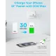 Мережевий зарядний пристрій Anker PowerPort 312 20W USB-C + USB-A з кабелем USB-C 1.5 м — White